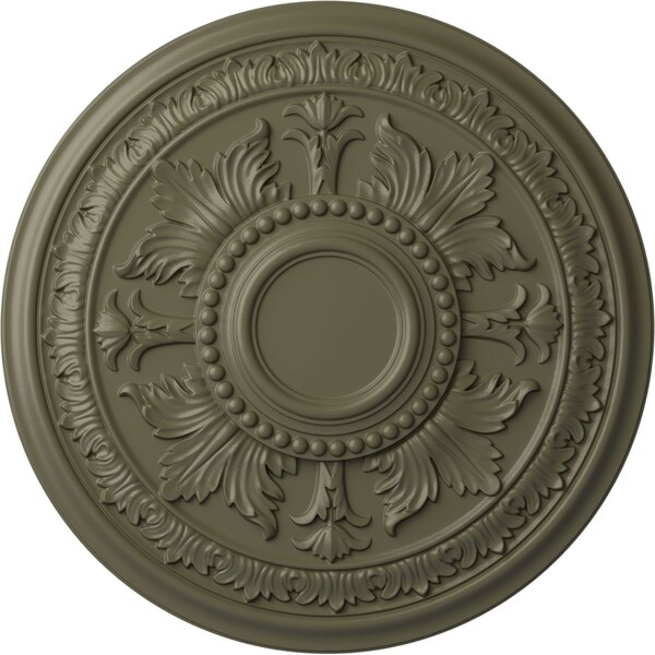 Ekena Millwork Tellson Ceiling Medallion (Fits Canopies up to 6 3/4"), 30 5/8"OD x 2 1/2"P, Spartan Stone CM30TESSF - main